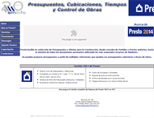 Tablet Screenshot of presto-software.com